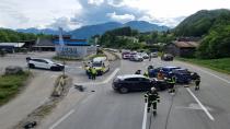 Üç Araç Birbirine Girdi, Trafik Felç Oldu