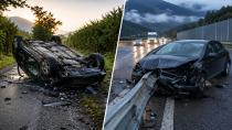 Vorarlberg'de Sabah Saatlerinde Peş Peşe Kazalar