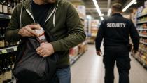 Lindau’da market hırsızlığı olaylı bitti: Şişe fırlatıp kaçmaya çalıştı